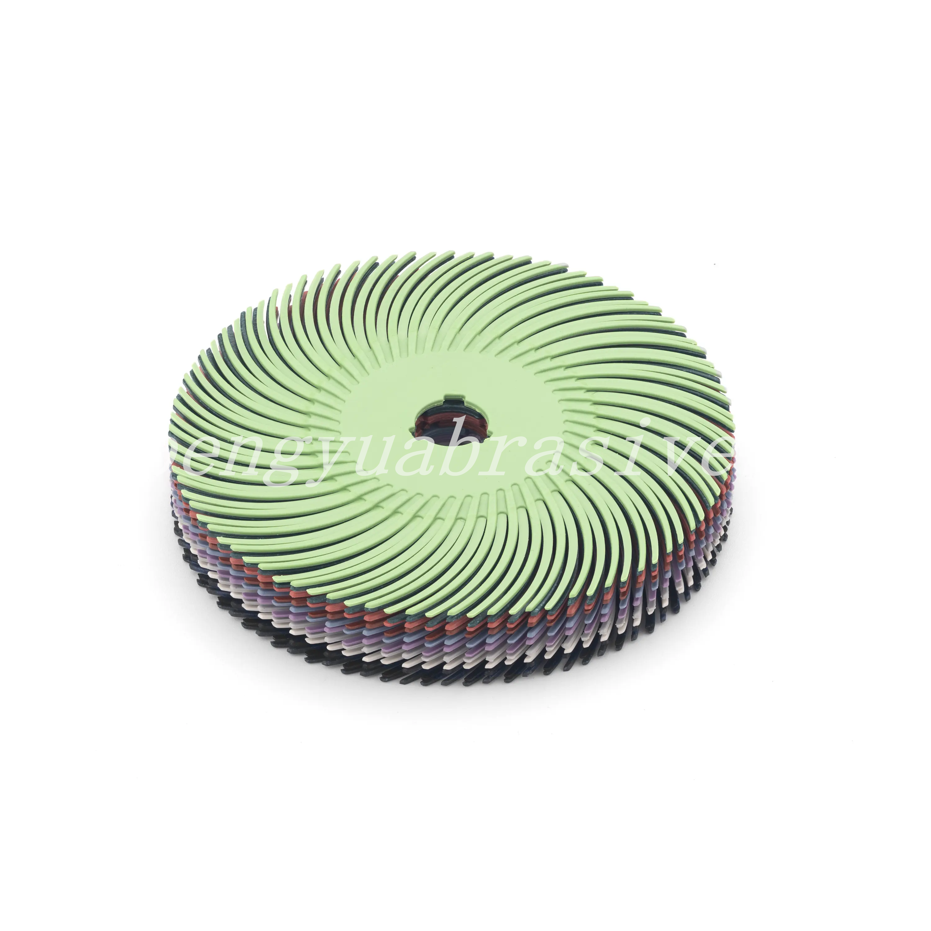 radial bristle disc
