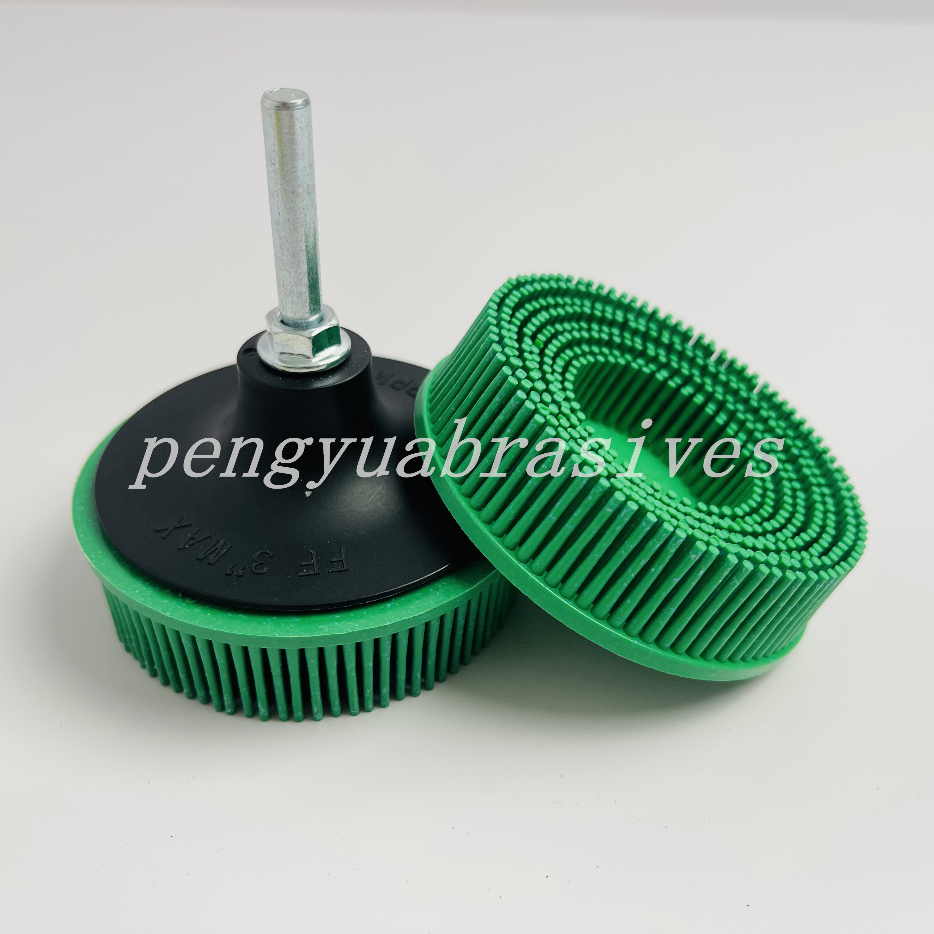 3inch Roll Lock Tapered Bristle Disc for Removes Surface Contaminants 