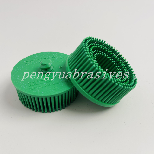 Green 50 Grit Rotary Bristle Disc for Wood Carving